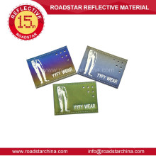 china supplier reflective leather embossed reflective label